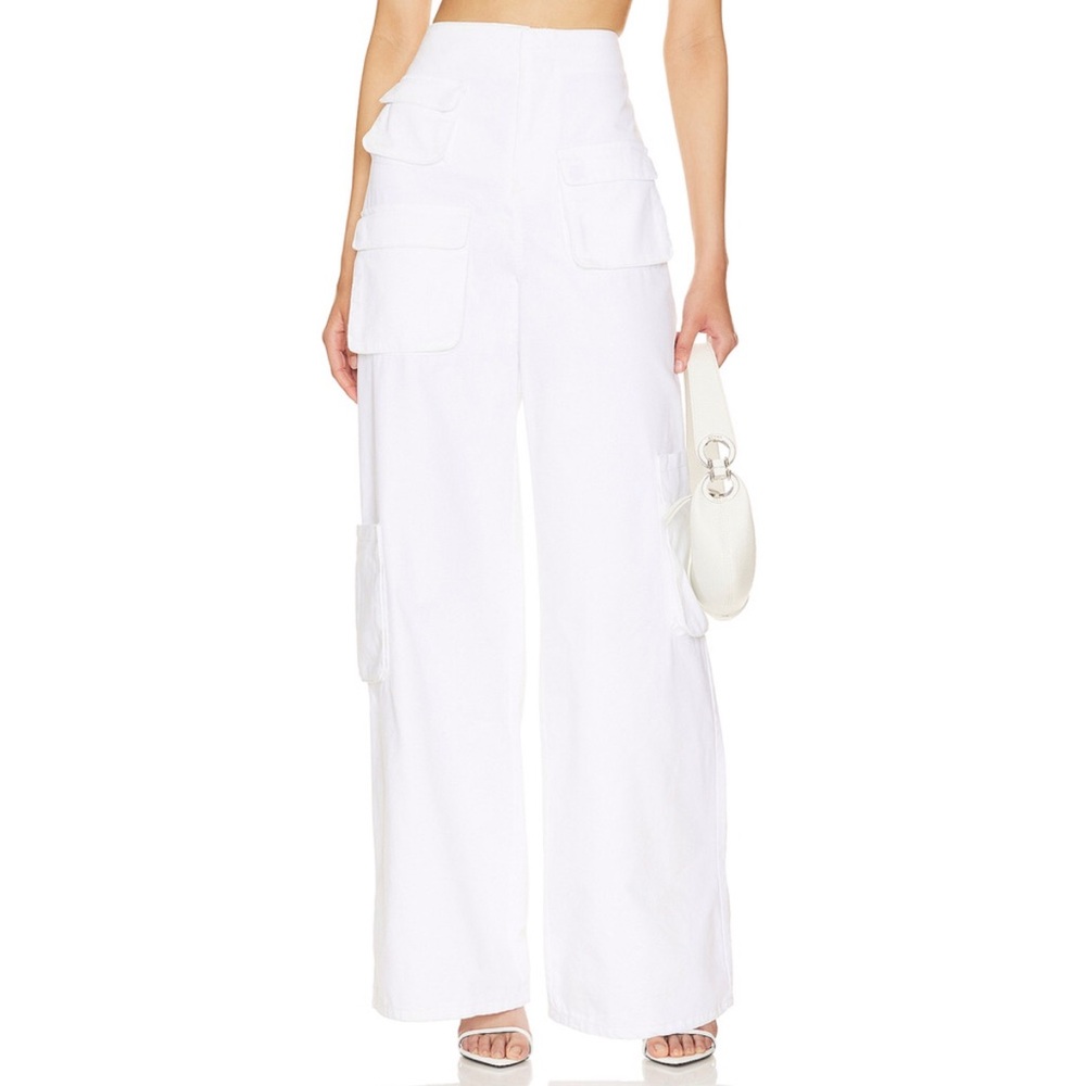 AFRM - Maxwell Parachute Pant in Bright White - Size Small